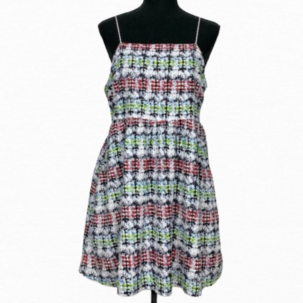 Topshop Petites Eyelet Strappy Mini Dress Size 8P